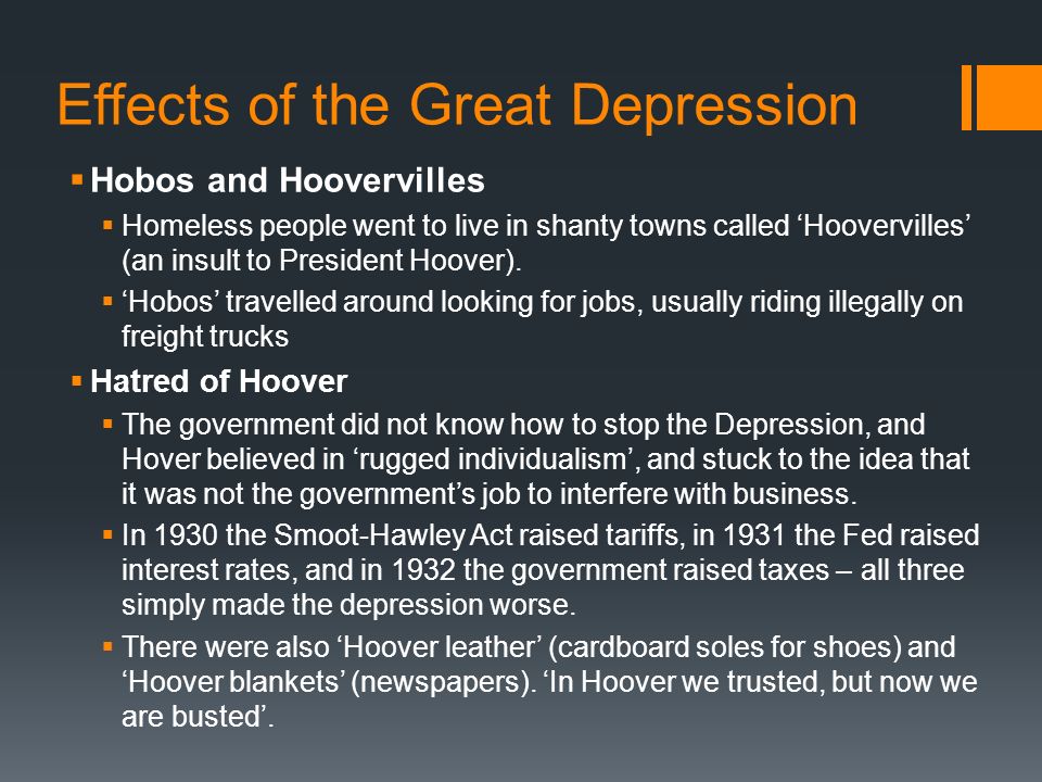 Effects of depression